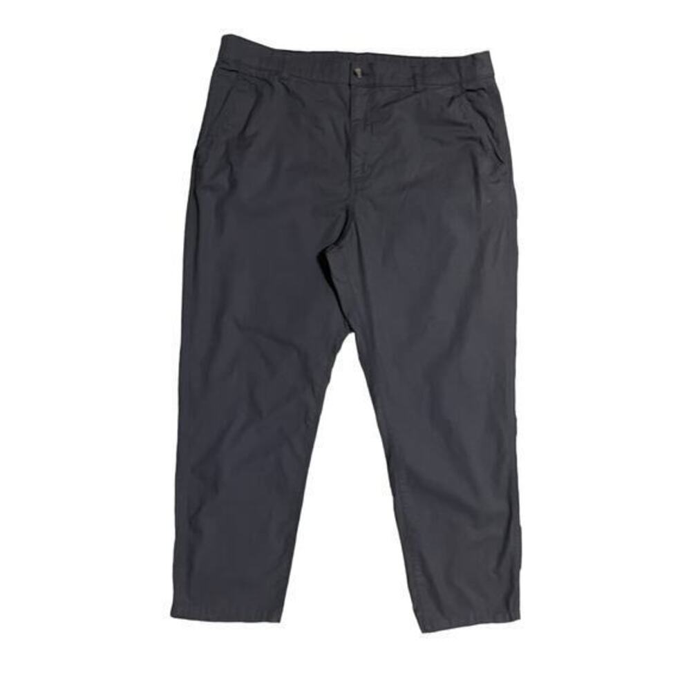 Eddie Bauer Mens Ripstop Gray Outdoor Hiking Camping Pants Elastic Waist Size 40